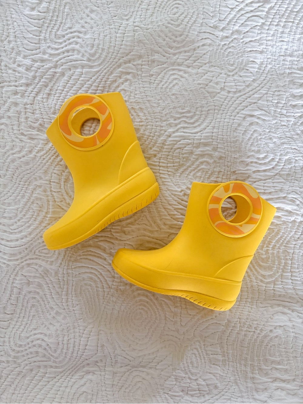 Okabashi Size 6 Toddler Yellow Rain Boots